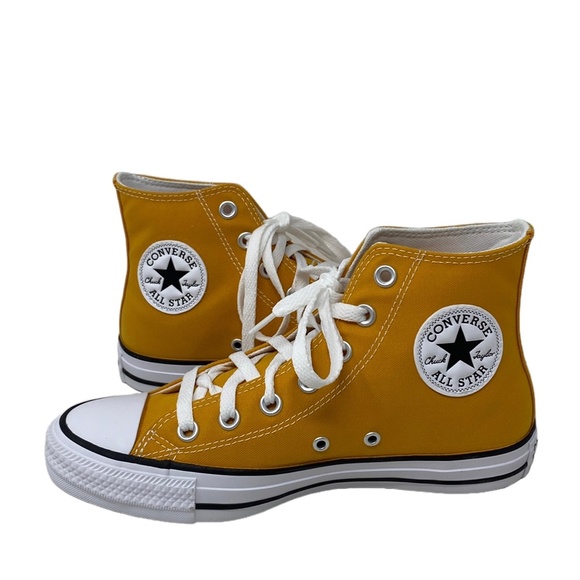 Converse Chuck Taylor High Top Shoe Canvas Orange For Women Casual Skate A09970C - Picture 6 of 10